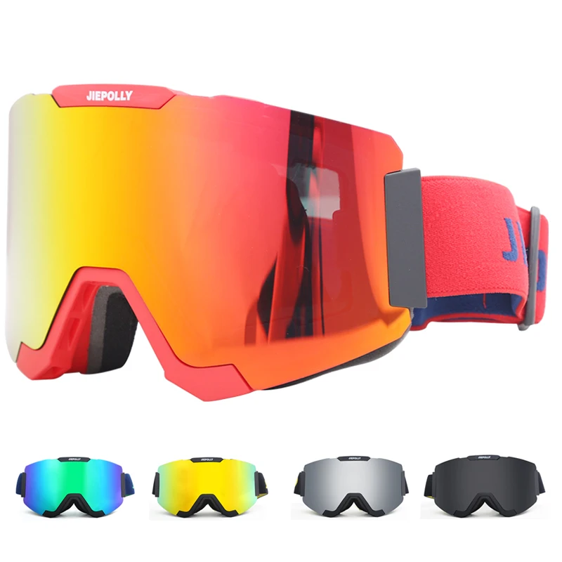 Очки для сноуборда двухслойные анти противотуманные очки мужские и женские