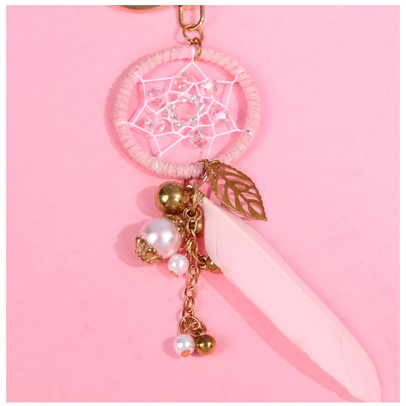 

New Dreamcatcher Keychain Delicate Backpack Package Pendant Accessories Car Key Small Keyring Hot Sale Send Their Girlfriend