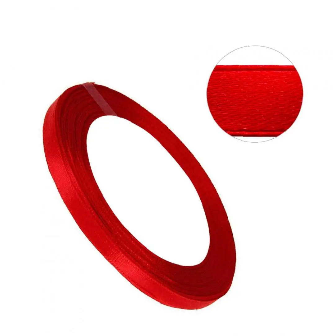 Многофункциональная шелковая лента 25 ярдов атласная шелковистая тканевая для