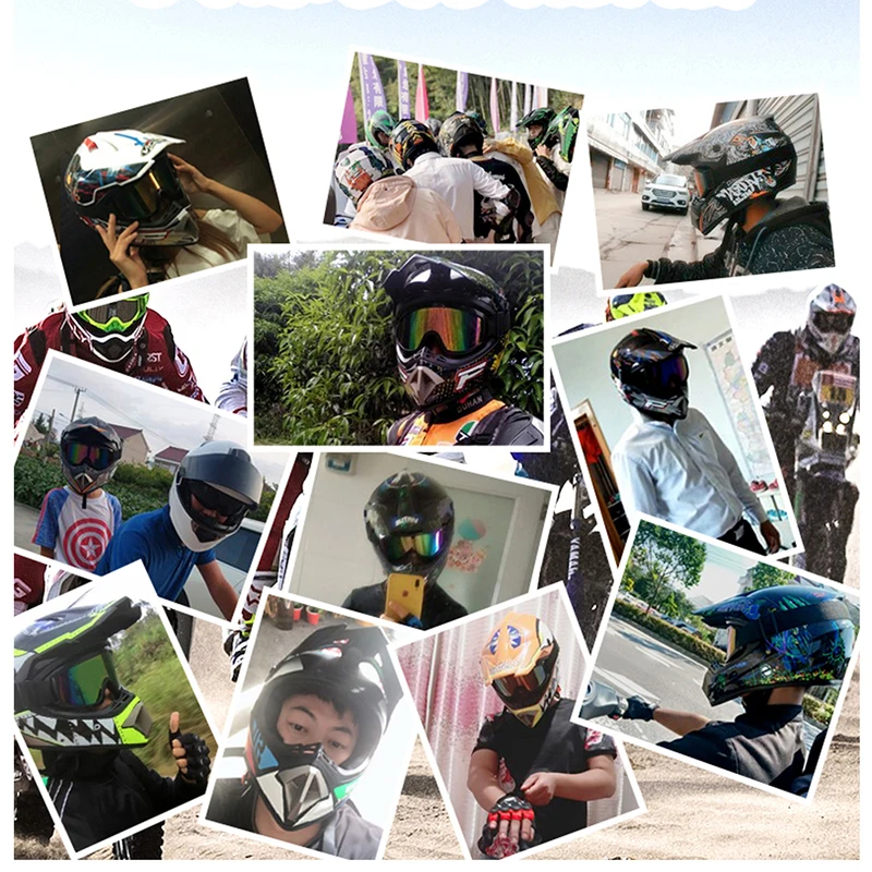 Профессиональный Гоночный Кроссовый шлем hors route Casque Moto Capacete Moto Casco внедорожный мультяшный детский мотоциклетный шлем