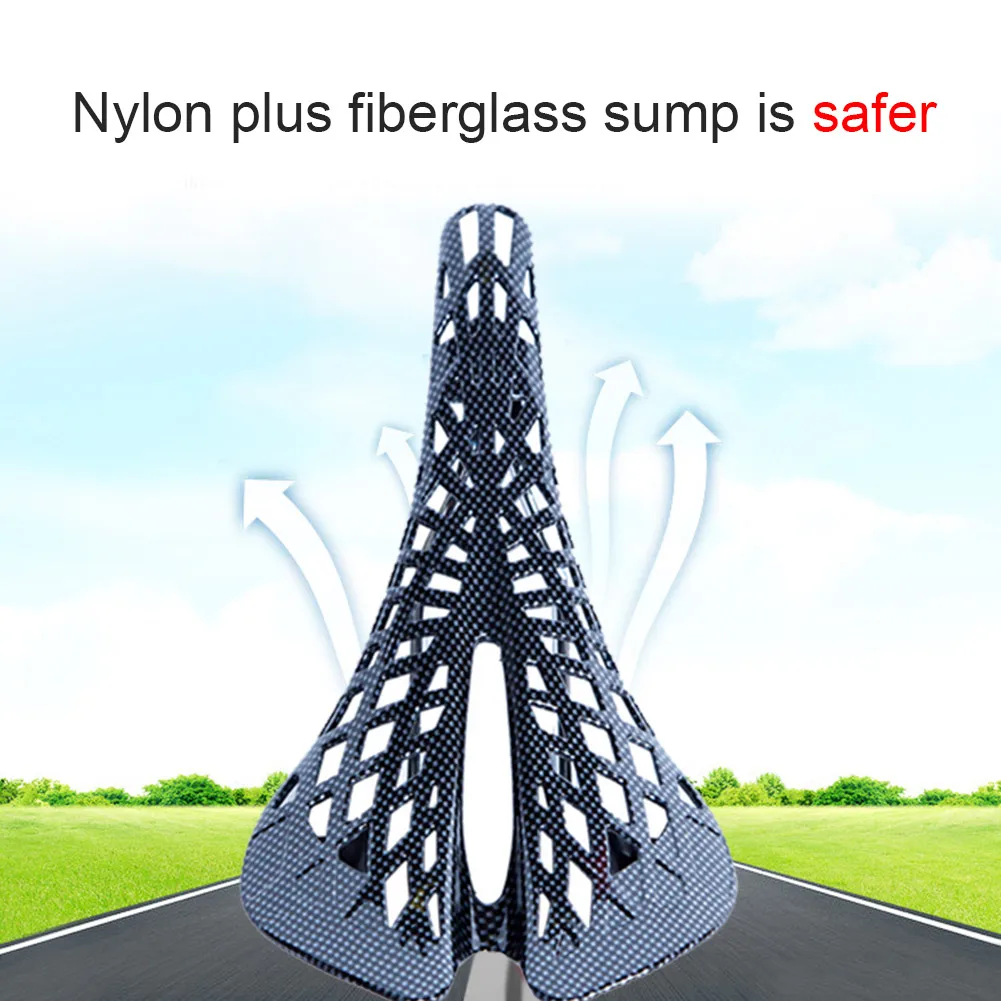 

Bike Seat Cushion Comfortable Durable Saddle Bike Seat Bicycle Spider Cushion Carbon Fiber SAL99
