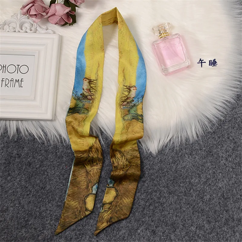 Ван Гог масляная сумка с художественным принтом шарф новый роскошный бренд