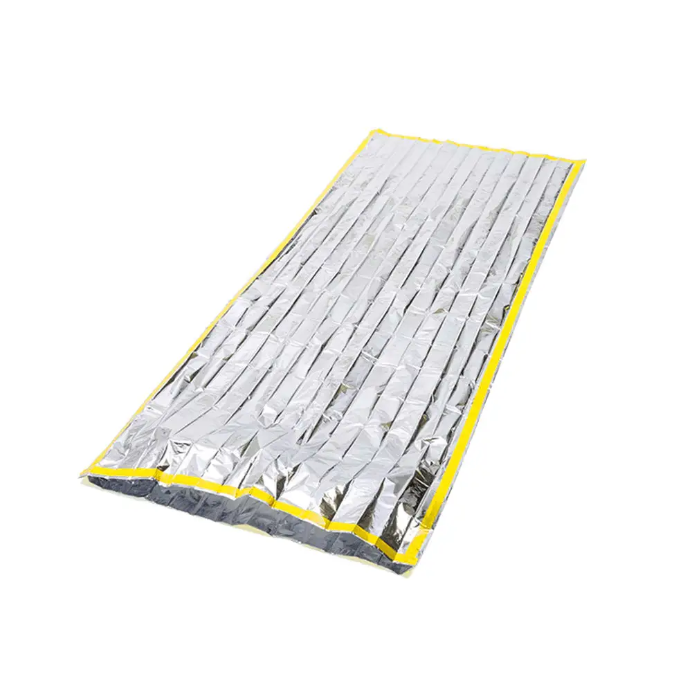 Серебряный портативный аварийный спальный мешок для отдыха на природе