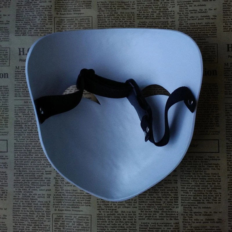 Японская аниме Черная пуля Хируко белая видимая Регулируемая Маска шлем