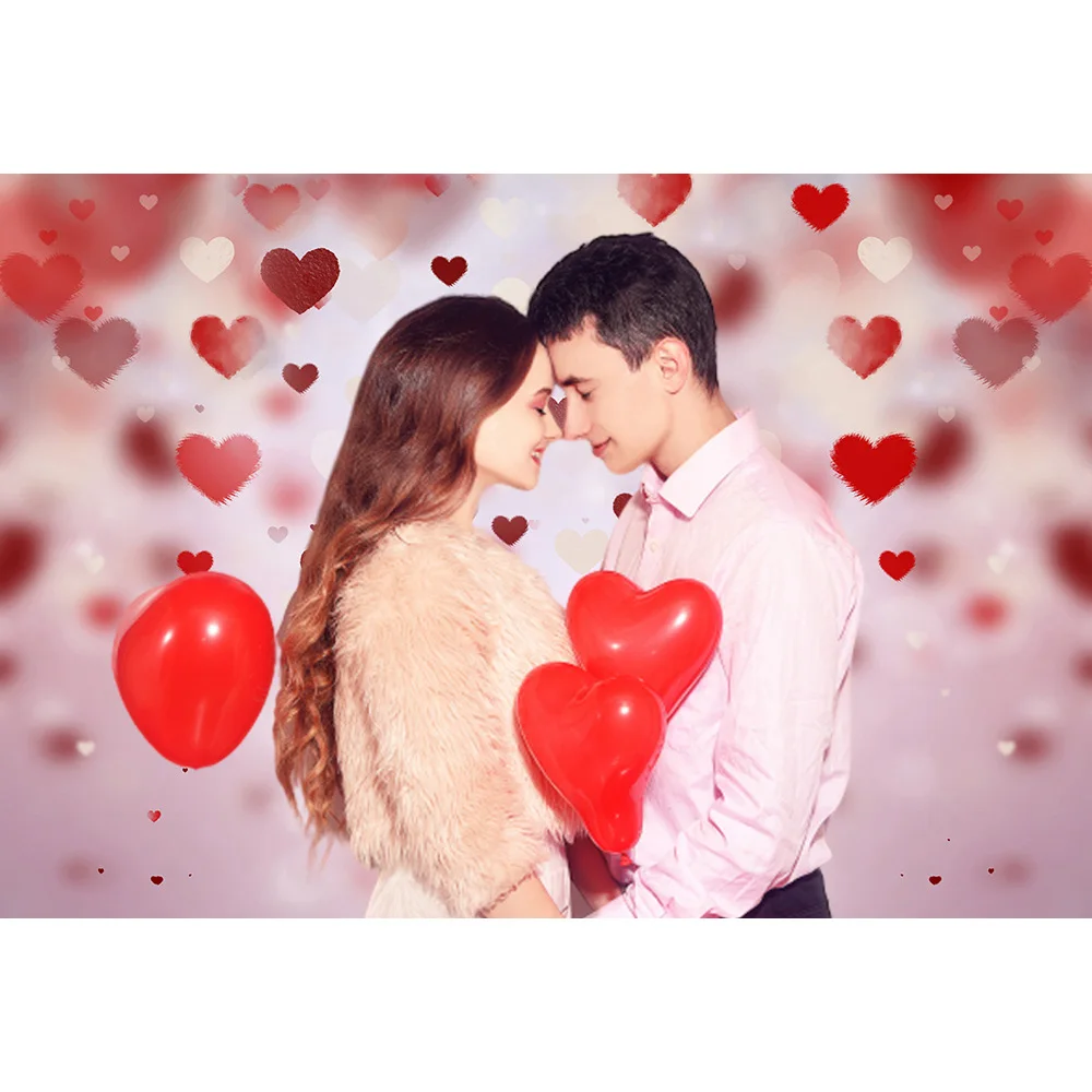 Фон для фотосъемки на День святого Валентина Свадебный фон невесты с красным