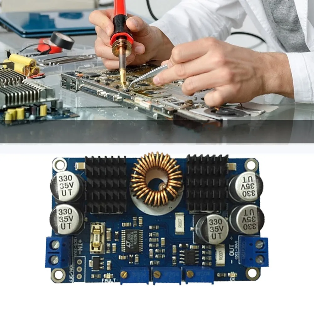

Понижающий преобразователь LTC3780, автоматический понижающий преобразователь, CVCC, регулируемый модуль источника питания с солнечной зарядко...