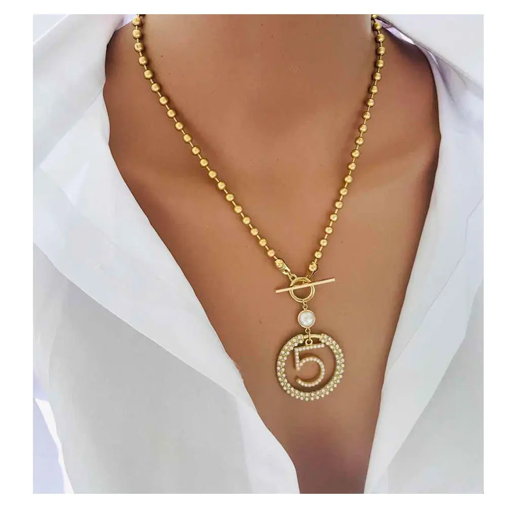 Женская цепочка на свитер модная и универсальная из сплава с цепочкой подвеской