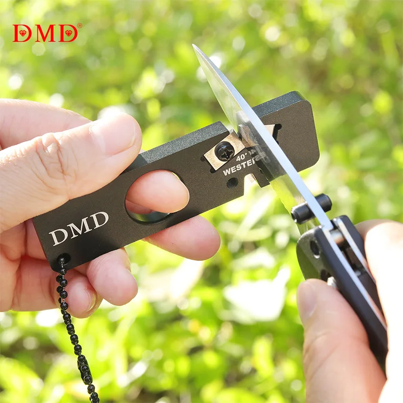 DMD 1pc Mini Double Side Carbide Pocket Knife Sharpener Aluminium Body | Дом и сад