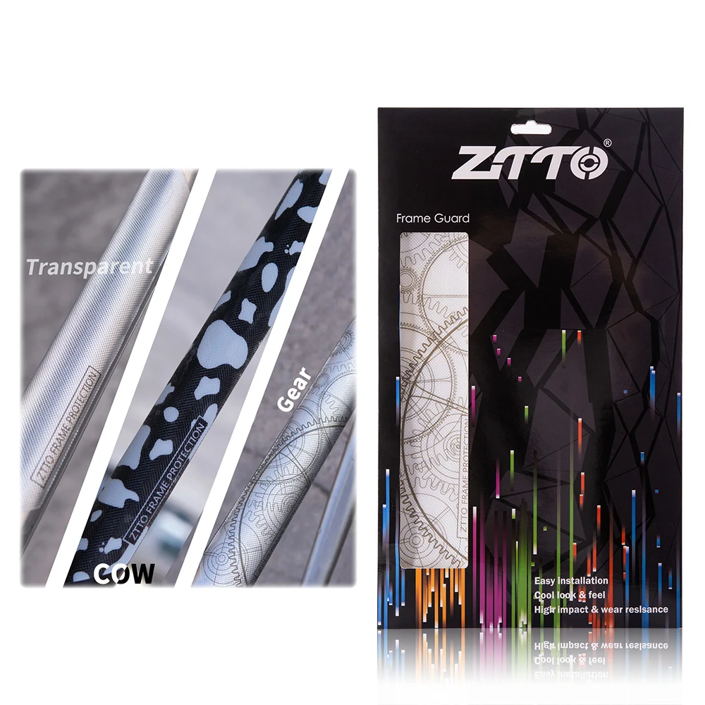 

ZTTO наклейка на раму велосипеда s 3D устойчивая к царапинам наклейка лучший клей съемный для горного и дорожного велосипеда нажимной защитный...
