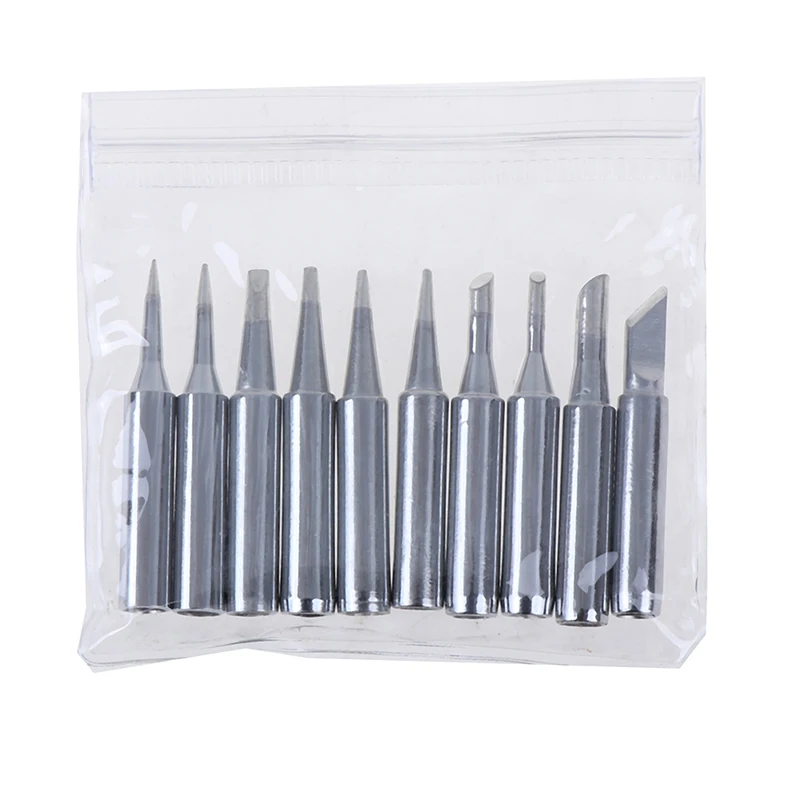 

10Pcs/Lot Constant-temperature Common Solder Soldering Iron Tip For 900m 963 Station 10 Different Sizes