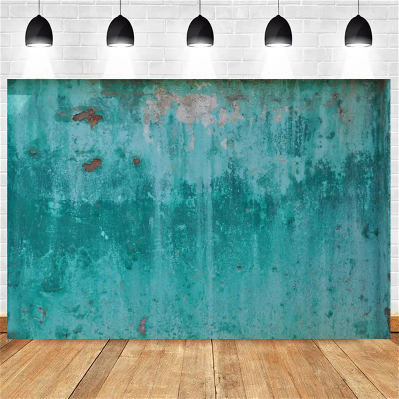

Blue-green Old Wall Studio Background Art Portrait Photo Home Decoration Photography Backdrops Table Booth Props