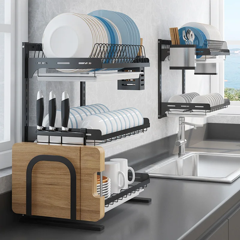 

Kitchen Rack Organizer Shelf Dish Drain Multi-layer Dishwasher Storage Multi-functional Household Stand Sundries Holder