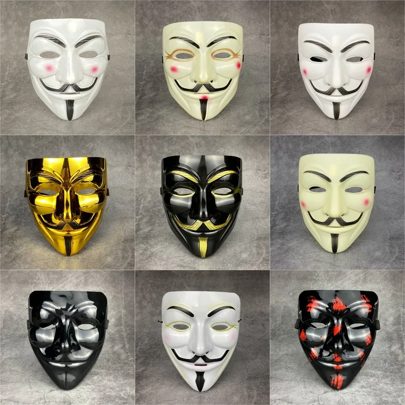 1 шт. V for Vendetta анонимная маска костюм на Хэллоуин маскарадный страшно вечерние