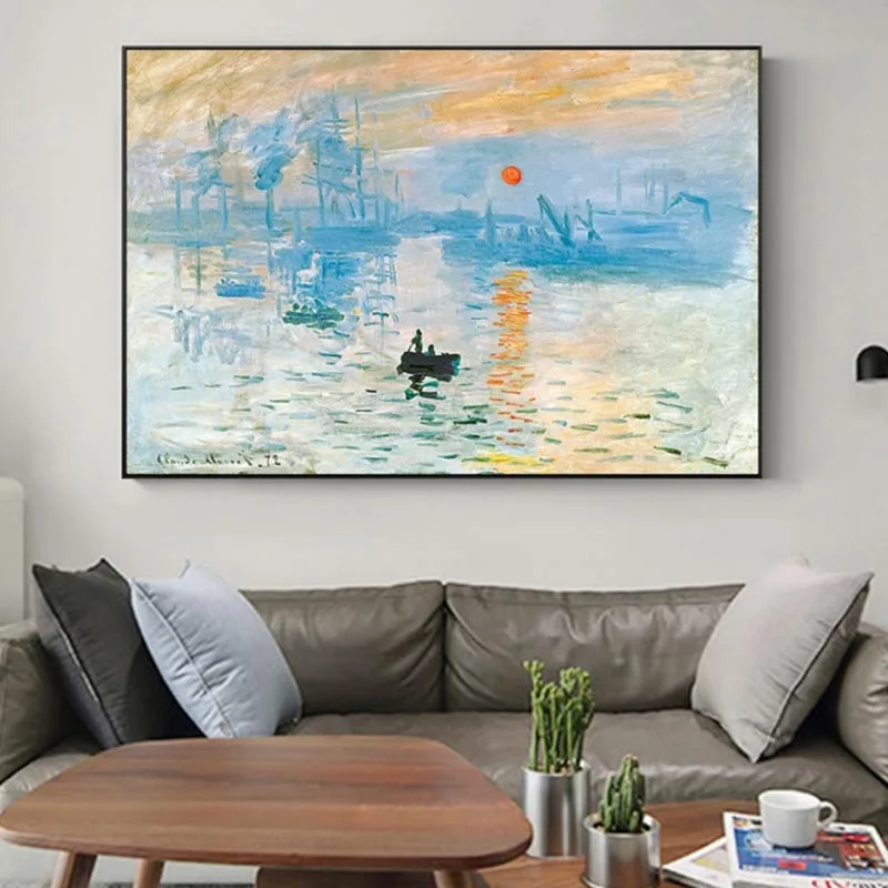 Импрессионист художник монет абстрактный Восход картины маслом на холсте