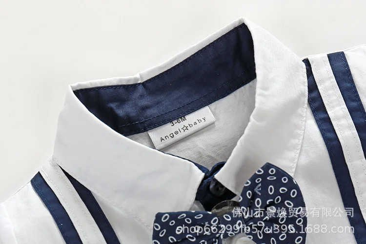 Одежда для малышей Летние Короткие хлопковые ползунки мальчиков Модный дизайн