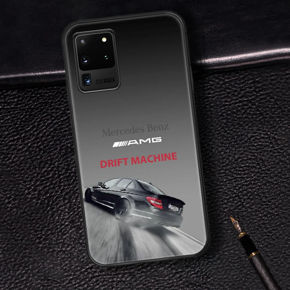 

Mercedes Benz Amges Car Phone Case Cover Hull For Samsung Galaxy S 6 7 8 9 10 e 20 Edge Note 8 9 10 Plus black Bumper 3D Funda