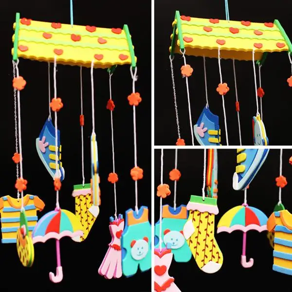 

1Pc DIY Campanula Wind Chime Set Kids Wall Hanging Curtain Decoration Arts Crafts Pendant Toys