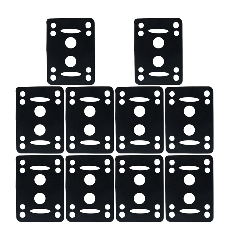 

10 Pieces Skateboard Riser Pad 4mm Shock Pads Longboard Rise Pads Skateboard Shock Pads Soft Longboard Shockpads