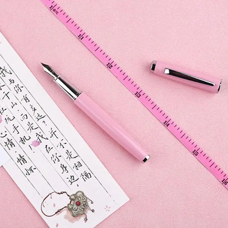 

Hot Sales Youth Fountain Pen F 0.5mm Nib Metal Writing Ink Pens For Students Friends Signing Families Gifts V2Z6