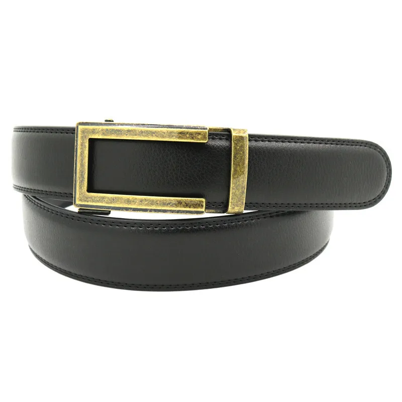 Мужской ремень из 100% натуральной коровьей кожи с автоматической пряжкой |