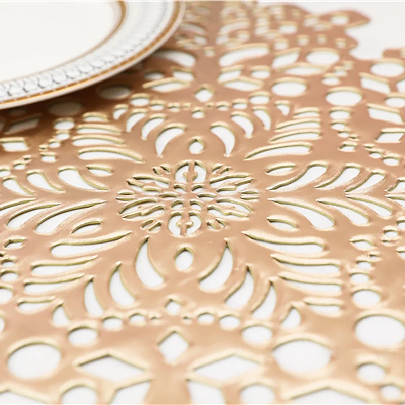 

INS Placemat Coaster Insulation Table Mats Pads Plastic Table Placemat Non-slip Mats Coffee Tea Place Mats M