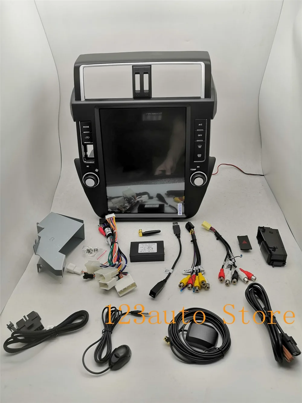 12,1 дюймов вертикальный Tesla стиль Android 8,1 Авто DVD gps PX6 ips для TOYOTA Land Cruiser Prado 150 радио