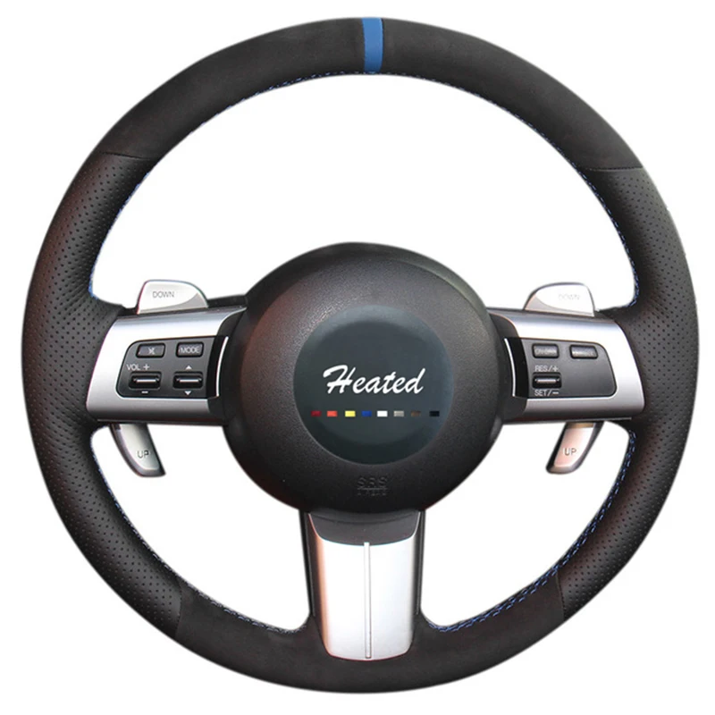 Оплетка на рулевое колесо Крышка для Mazda MX 5 2009 2013 RX 8 CX 7 CX7 2007 capa para volante|on the steering