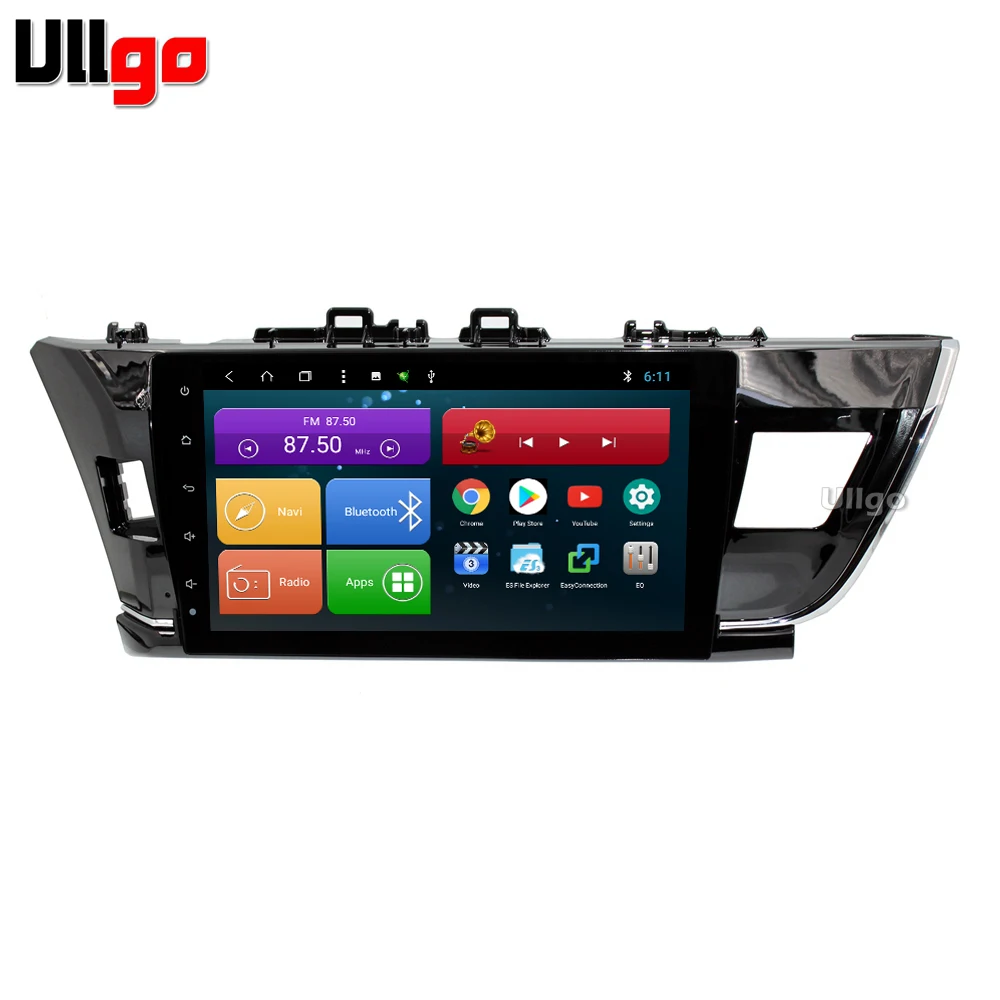 10 1 дюймовый Восьмиядерный Android 8 автомобильный dvd gps для Toyota Corolla 2013 + авторадио GPS