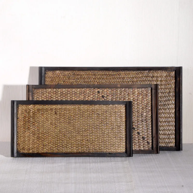 Новый год 1 шт. деревянные фруктовые спа чайные подносы украшение для дома