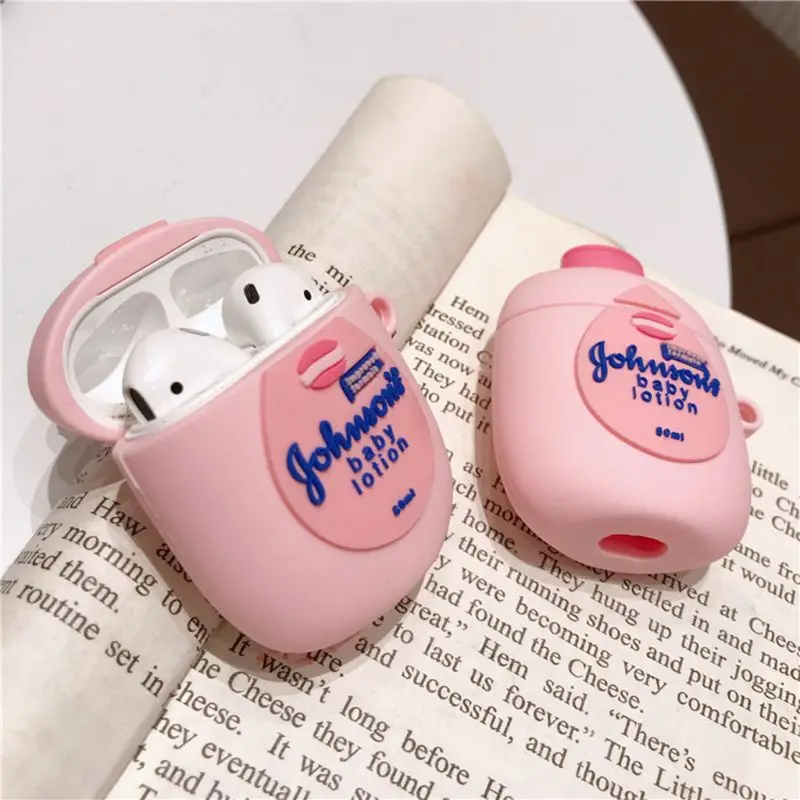 Защитный чехол для AirPods 12 мультяшный лосьон тела | Электроника
