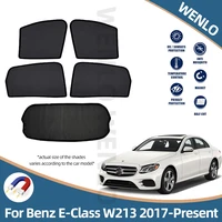 car windows magnetic sunshade for mercedes benz e class w213 2017 present 5th generation auto visor curtains cover protection