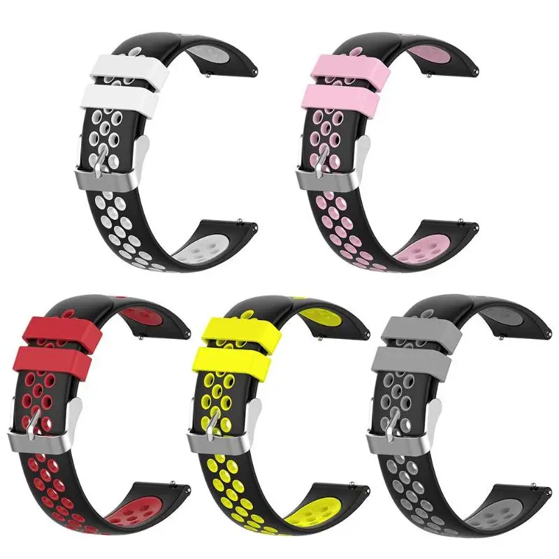 Ремешок на запястье 20 мм силиконовый умеренная мягкость удобный для ношения