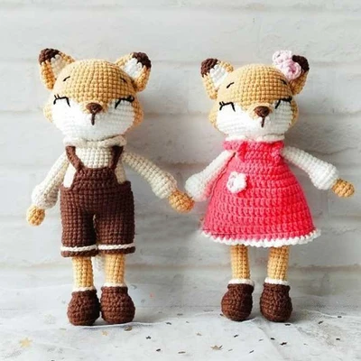 2pcs Ручная работа, материал, пакеты, вязаная кукла, шерсть, олень, кукла, производство, плюшевая игрушка, вязание крючком, подвески с инструментами для плетения - Цвет: 2pcs