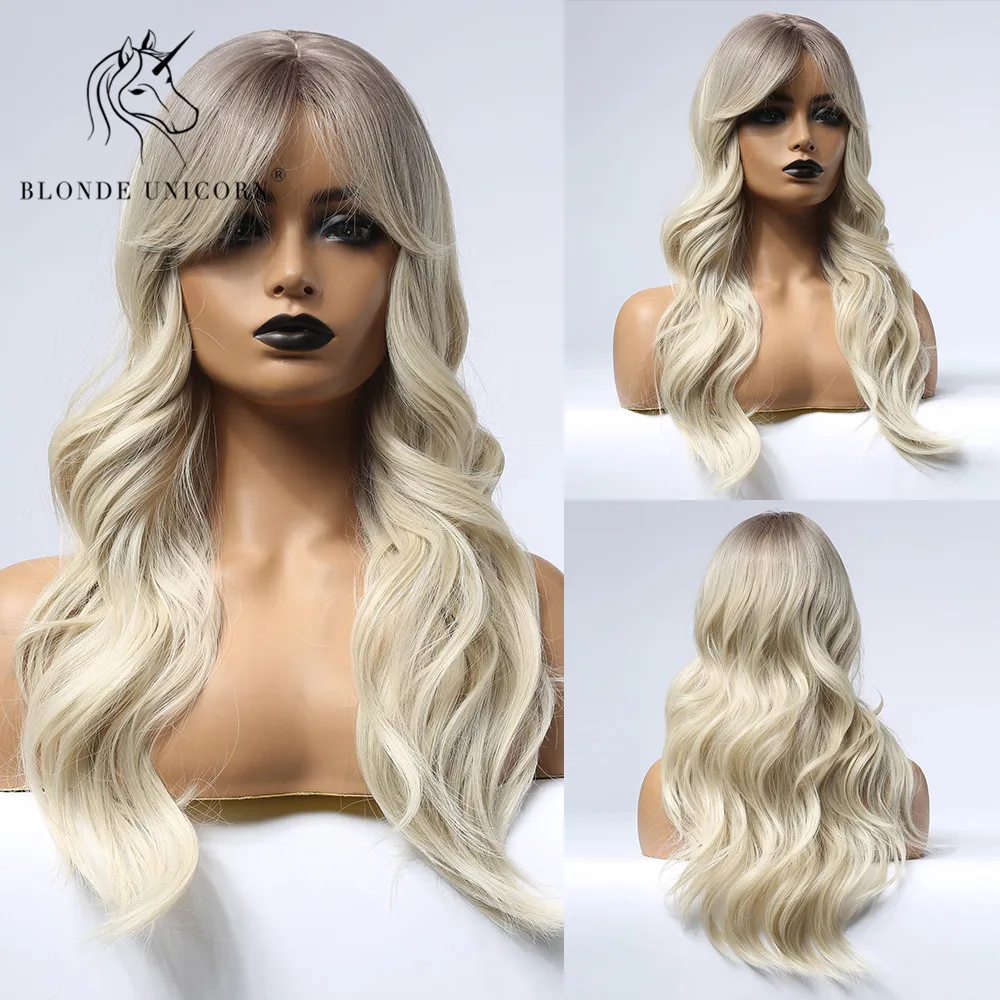 Синтетические парики для косплея длинные вьющиеся волосы серый парик с боковой