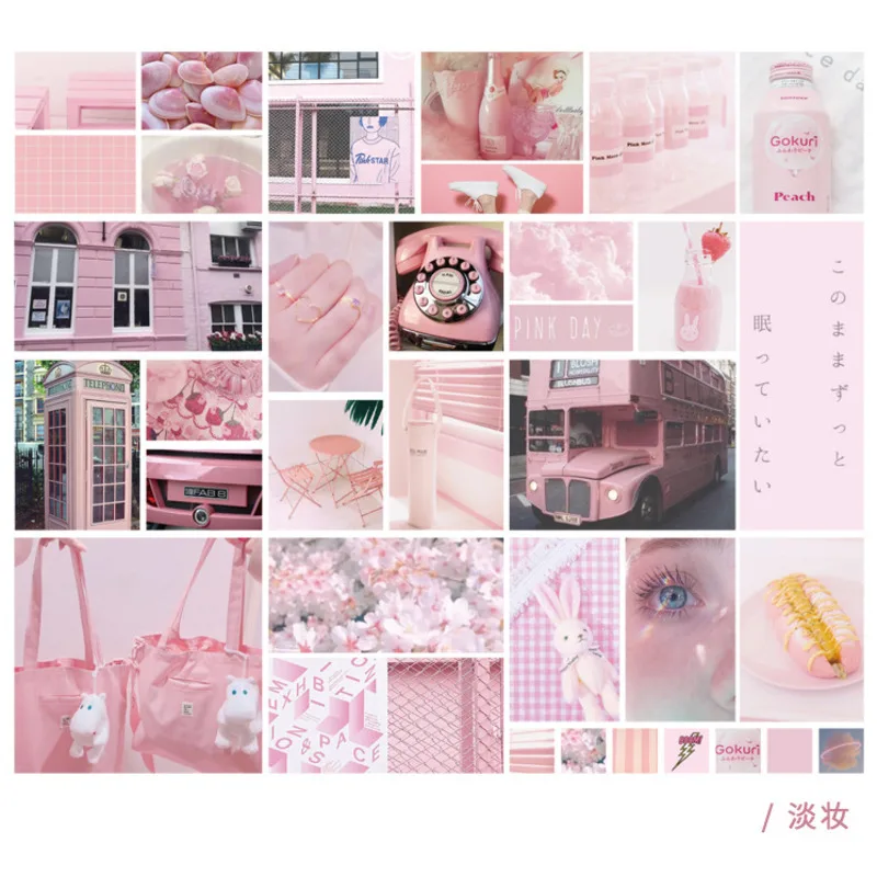 

70Pcs/Pack DIY Retro Label Diary Journal Sticker Pack Cute Stationery Deco Photograph Album Stickers Collage Flake Scrapbooking