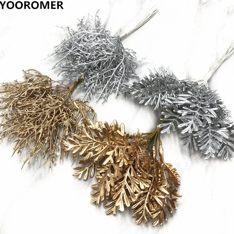 YOOROMER 10 шт. искусственная трава букет листьев искусственные цветы для DIY