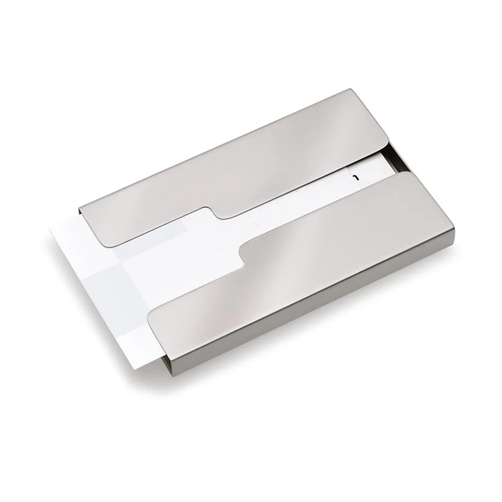 

2017 New Refinement Men Women 's Busssiness Card case Wire drawing 304 Stainless Steel