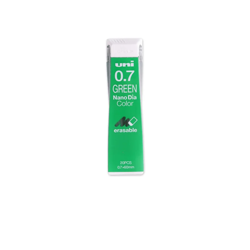 1 pc Green 1 шт. UNI Nano Dia 0,7-202NDC 0,7 мм красный/синий/мятно-голубой/оранжевый/зеленый/розовый/Лавандовый/механический карандаш свинцовый цветной грифель - Цвет: 1 pc Green
