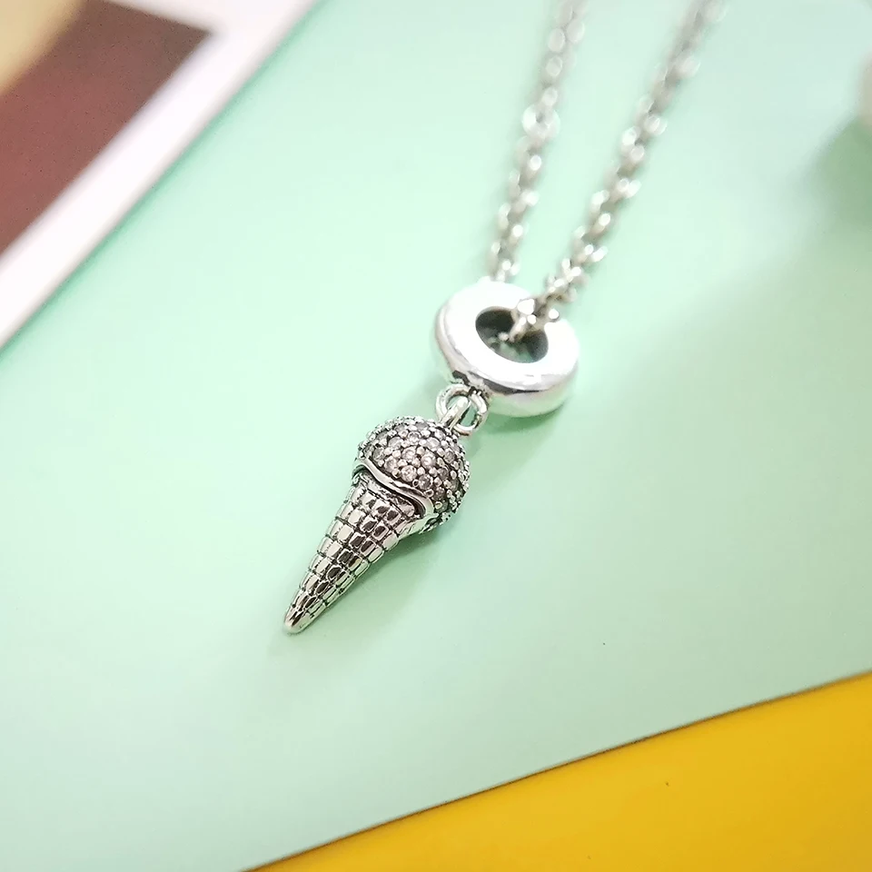 

2020 NEW Real 925 Sterling Silver ice cream Charms Fit Original Bracelets Pendant Jewelry Making DIY Jewelry Gift