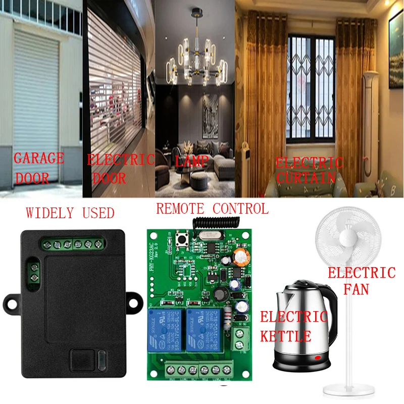 Переменный ток 110 В 220 2CH Радиоуправление ler беспроводной 10A Реле дистанционного