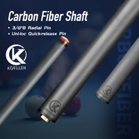 konllen pure carbon energy full just shaft 12 512 9mm kit 388 uni loc joint carbon fiber pool cue single shaft carbon shaft
