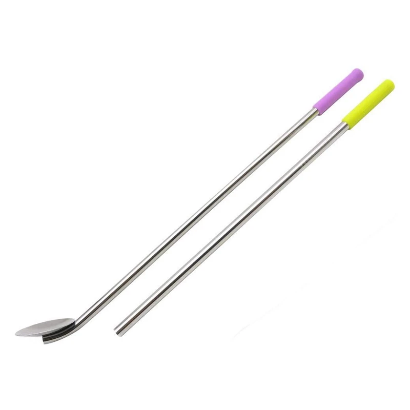 6 мм Пищевая силиконовая соломенная насадка мягкая многоразовая 304 металлическая