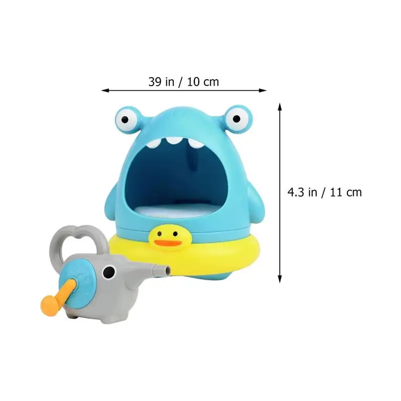 

2Pcs Bubble Bath Manually Maker Lovely Shark Bubble Bathtub Toys for Toddlers