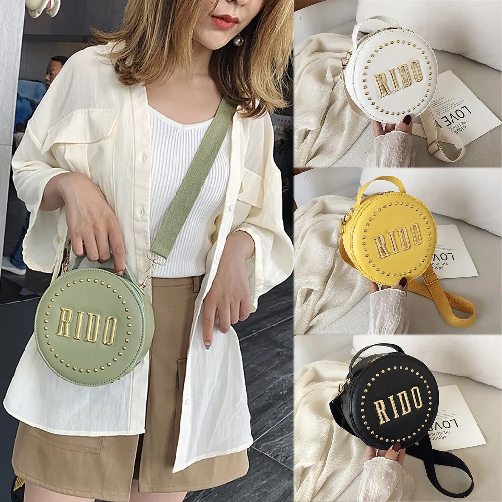 2019 женская модная повседневная портативная маленькая круглая сумка дикая