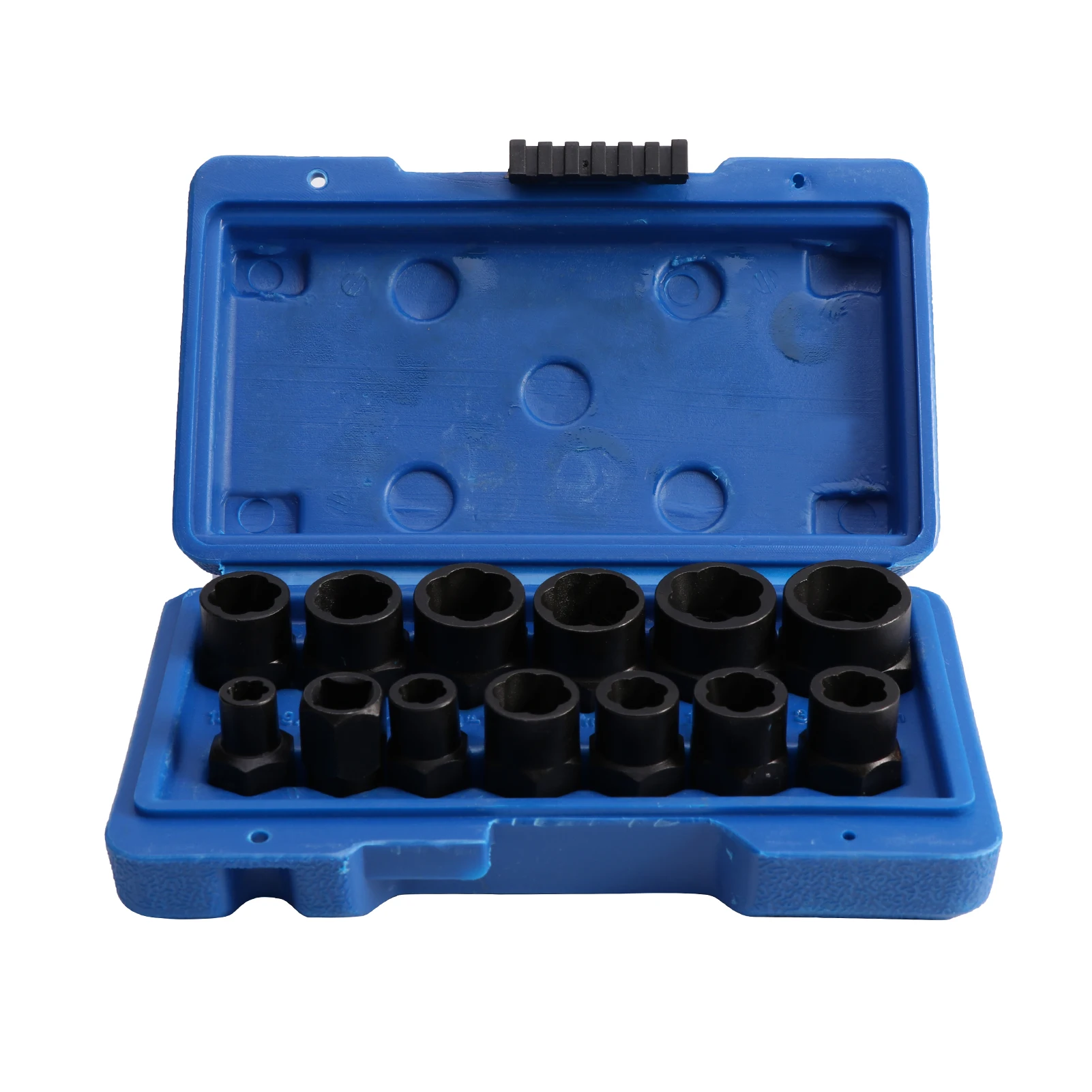 

13pcs Durable Wrench Screw Chrome Molybdenum Steel Bolt Extractor Tool Set Socket Portable Home Repair Nut Remover Hard