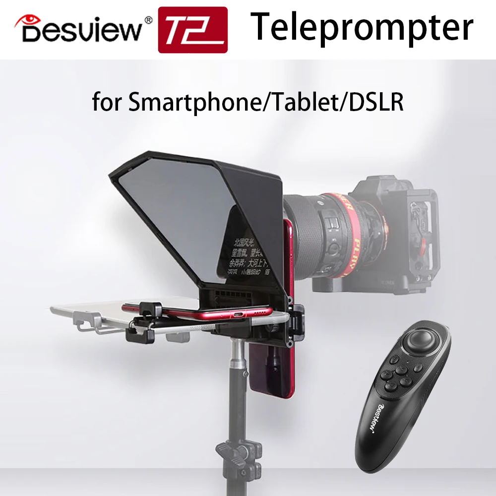 Teleprompter для iPhone X 8 смартфона ipad планшета DSLR камеры видео Vlog|Аксессуары фотостудии|