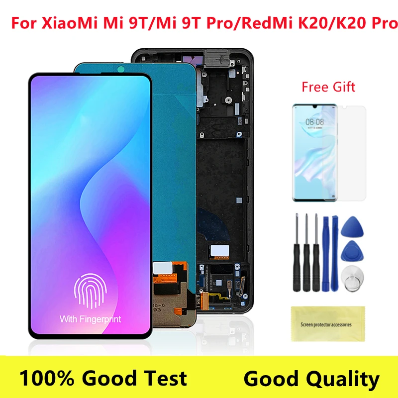 

ЖК-дисплей 6,39 дюймов Super Amoled Mi9T для Xiaomi Mi 9T Pro, ЖК-дисплей, сенсорный экран с дигитайзером в сборе для Redmi K20 Pro RedmiK20, экран