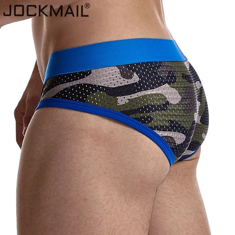 JOCKMAIL Sexy Men Underwear Briefs Mesh Underpants Jockstrap Gay Mens briefs Cuecas Brief Bikini Man Srting |