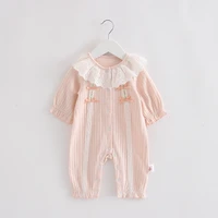 newborn girl romper long sleeve autumn baby rompers ruffle infant girls jumpsuit baby clothes 0 2y 2 color