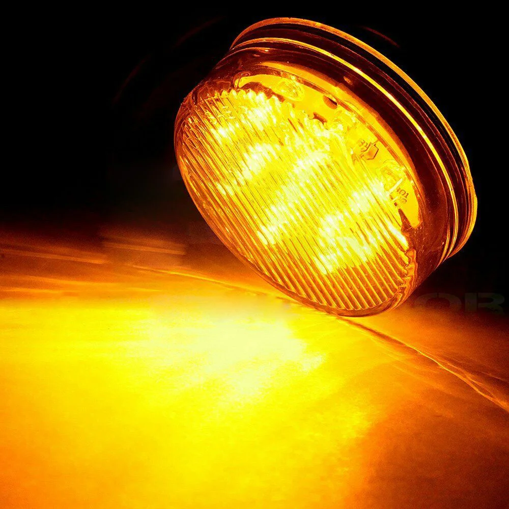 Круглые боковые габаритные светильник прицепы Универсальный 2 дюймовый 6LED лампы